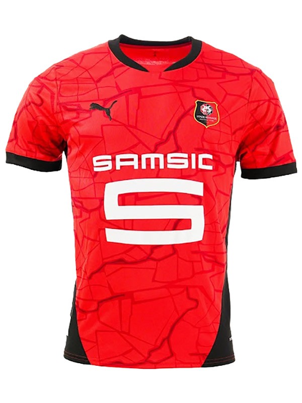 Stade rennais maillot domicile uniforme de football adulte premier kit de vêtements de sport pour hommes maillot de football 2024-2025